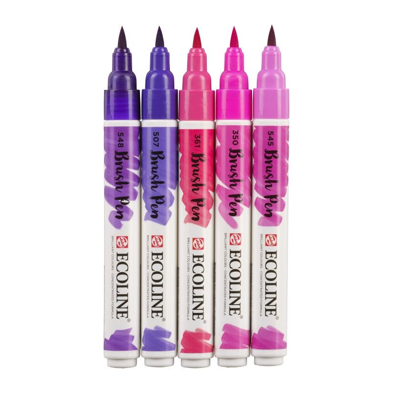 ECOLINE BRUSHPEN ROYAL TALENS ΣΕΤ 5TEM Violet