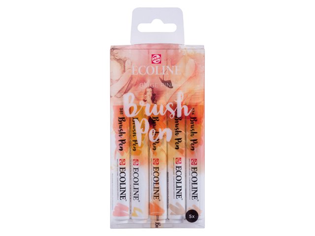 ECOLINE BRUSHPEN ROYAL TALENS ΣΕΤ 5TEM Beige Pink