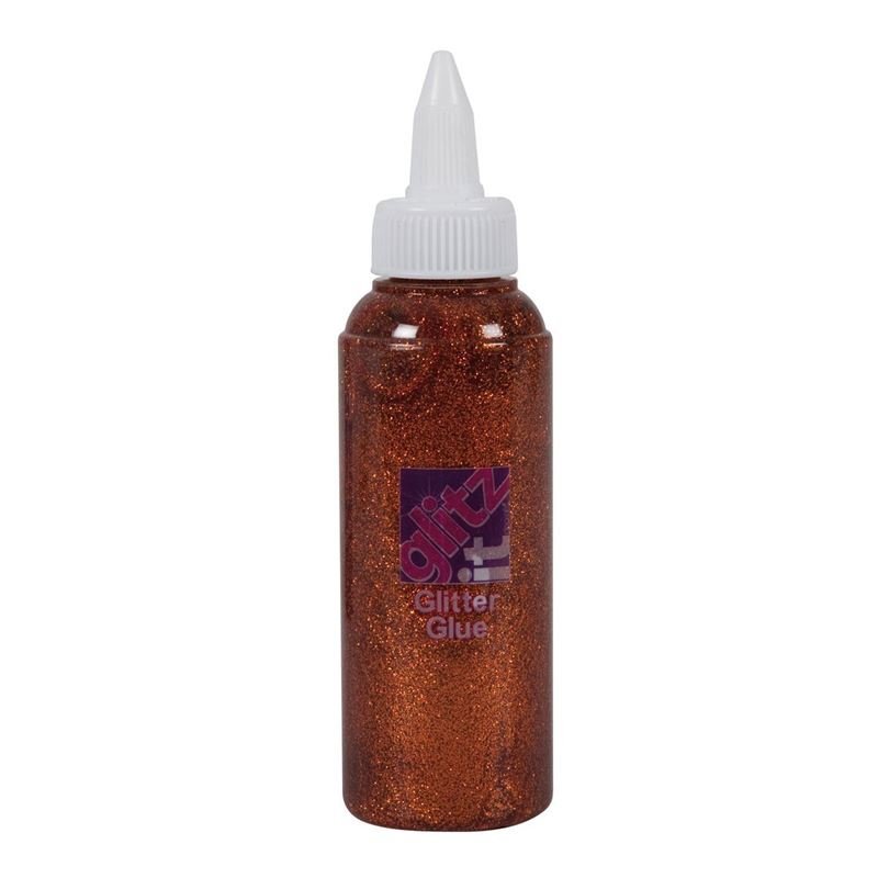 28113-1 ΚΟΛΛΑ GLITTER COPPER 120ML - Image 1