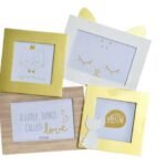 ΚΟΡΝΙΖΑ ΞΥΛΙΝΗ MULTIPHOTOS FRAME 33.5X2X33  4ΦΩΤ. CAT GOLDEN