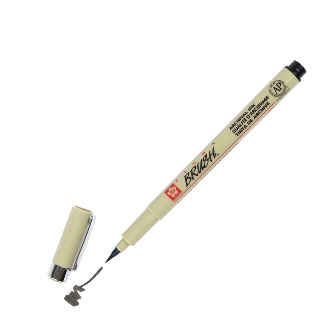28663-1 ΜΑΡΚΑΔΟΡΟΣ ΠΙΝΕΛΟ BRUSH ΜΑΥΡΟ PIGMA (ΣΥΣΚ-12ΤΕΜ) - Image 1
