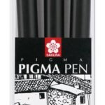 PIGMA BRUSH PEN SET, 3ΤΕΜ. ΜΑΥΡΟ ΧΡΩΜΑ(FINE/05--MEDIUM/10-BOLD)
