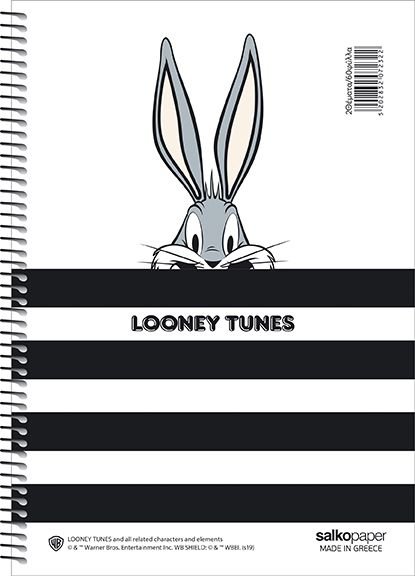 29507-1 ΤΕΤΡΑΔΙΟ ΣΠΙΡΑΛ "LOONEY TUNES" 21x29/60ΣΕΛ-1 ΘΕΜΑ (ΣΥΣ-10) - Image 1