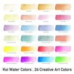 ΣΕΤ WATERCOLOURS Creative Art Colors 24 ΧΡΩΜΑΤΑ+ΑΞΕΣΟΥΑΡ  KOI SAKURA - Image 2