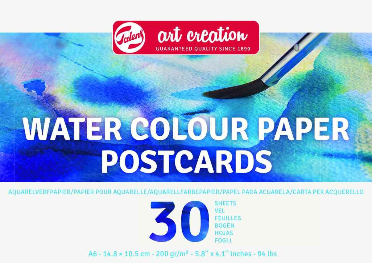 30098-1 ΜΠΛΟΚ WATER COLOUR PAPER POSTCARDS A6 (14,8x10,5) 200g 30 ΦΥΛΛΑ (ΣΥΣΚ-3TEM) - Image 1