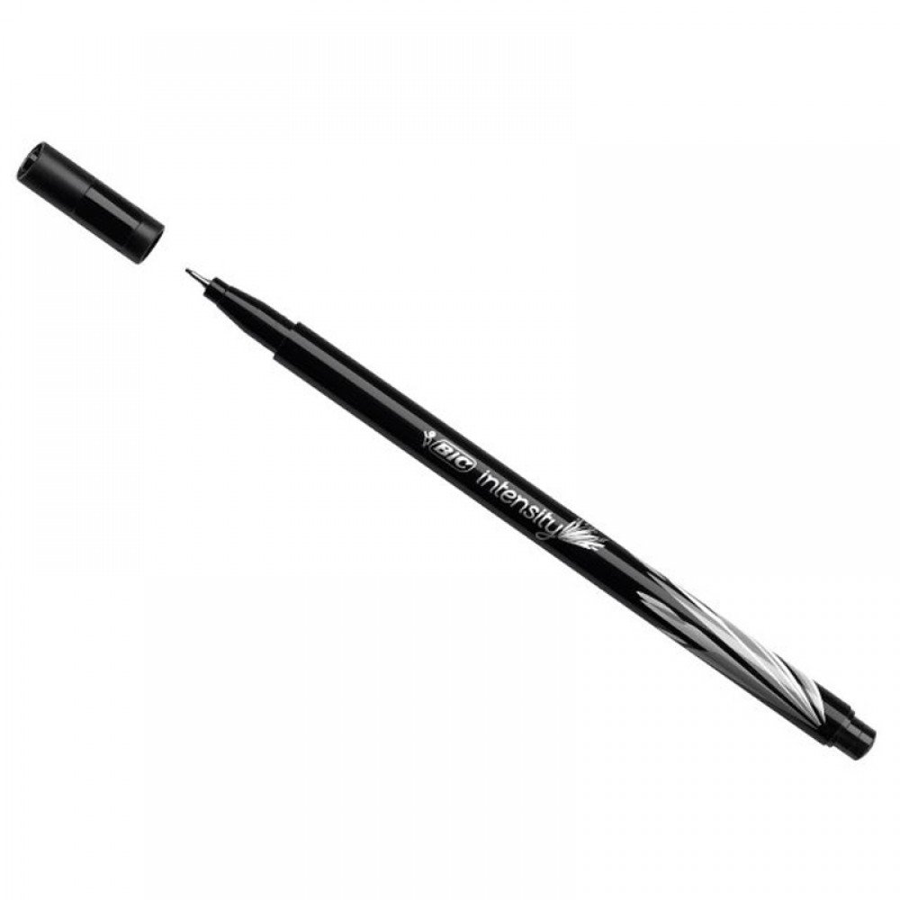 30305-1 ΜΑΡΚΑΔΟΡΟΣ INTENSITY FINELINER 0,8mm ΜΑΥΡΟ BIC (ΣΥΣΚ-12ΤΕΜ) - Image 1