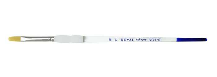 31843-1 ΠΙΝΕΛΟ ΠΛΑΚΕ Νο 6 SOFTGRIP ΑΚΡΥΛΙΚΟ-ΛΑΔΙ-ΑΚΟΥΑΡΕΛΑ SG170-6 - Image 1