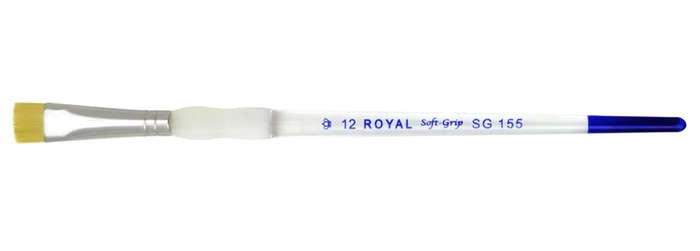 31863-1 ΠΙΝΕΛΟ ΚΟΝΤΟ Νο 12 SOFTGRIP ΑΚΡΥΛΙΚΟ-ΛΑΔΙ-ΑΚΟΥΑΡΕΛΑ SG155-12 - Image 1