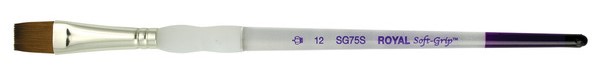 31945-1 ΠΙΝΕΛΟ ΠΛΑΚΕ Νο 12 SOFTGRIP ΑΚΡΥΛΙΚΟ-ΛΑΔΙ-ΑΚΟΥΑΡΕΛΑ SG75S-12 - Image 1