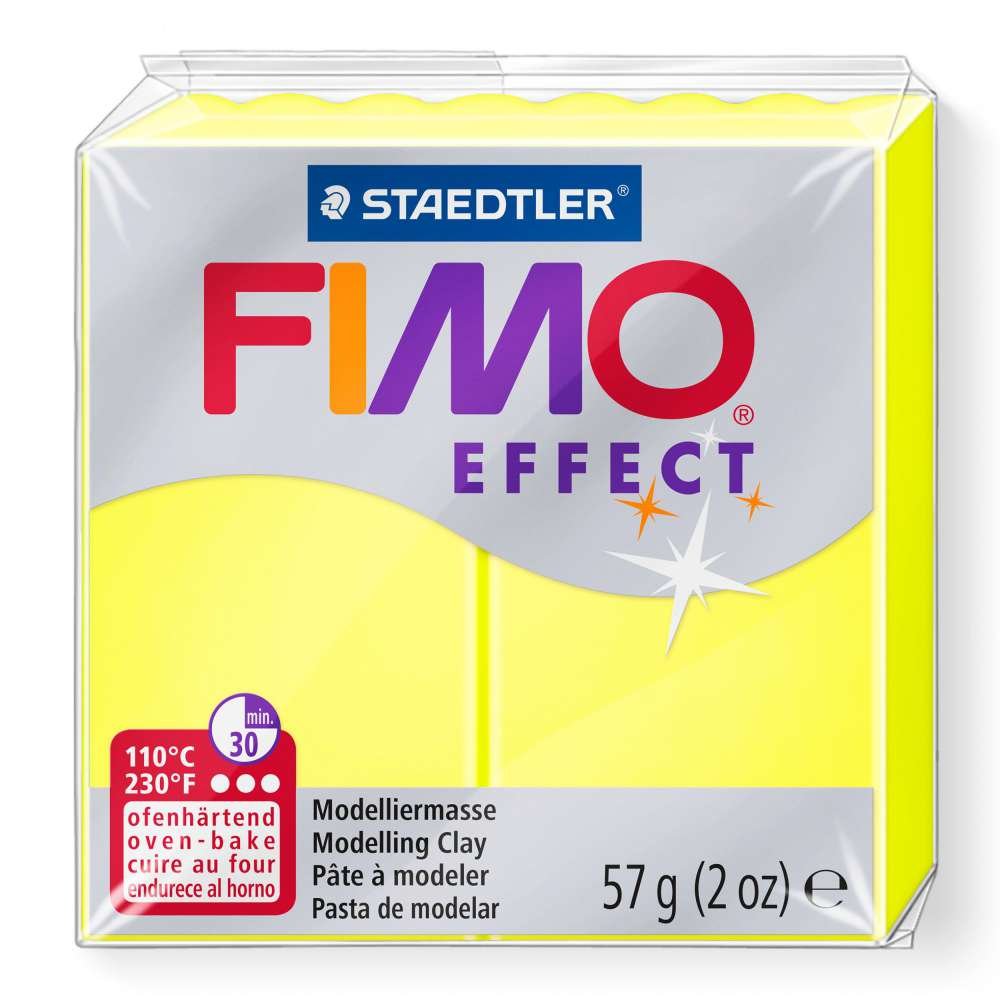 STAEDTLER ΠΗΛΟΣ FIMO EFFECT 8010-101 Neon Yellow 57g