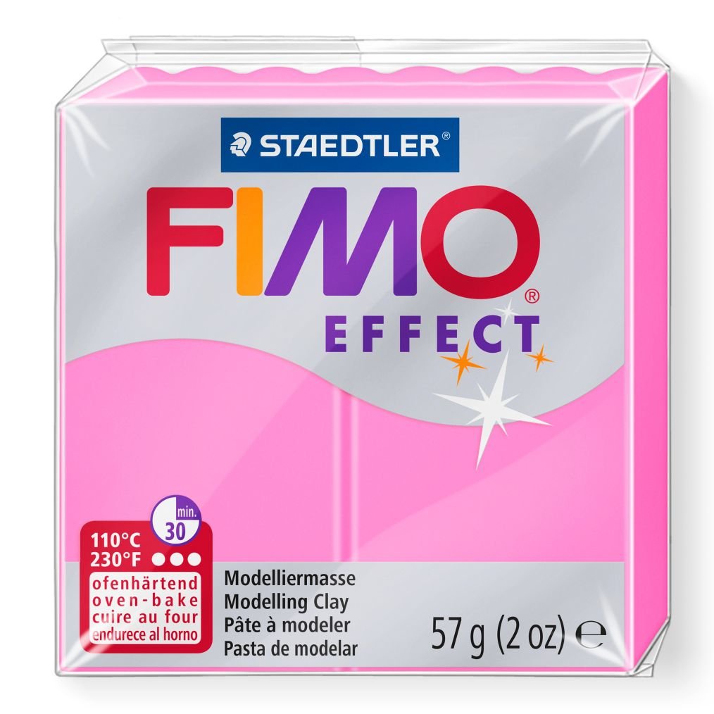 STAEDTLER ΠΗΛΟΣ FIMO EFFECT 8010-201 Neon Pink 57g