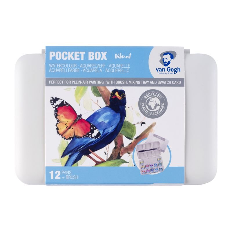 31966-1 WATERCOLOUR POCKET BOX VAN GOGH ΣΕ ΠΑΣΤΙΛΙΕΣ 12 ΧΡΩΜΑΤΑ Vibrant selection - Image 1