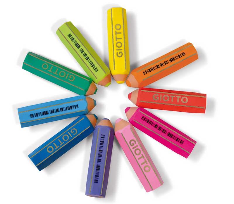 32005-1 ΓΟΜΟΛΑΣΤΙΧΑ ΜΟΛΥΒΙ GIOTTO HAPPY GOMMA ΔΙΑΦΟΡΑ ΧΡΩΜΑΤΑ (ΣΥΣΚ-40ΤΕΜ) - Image 1