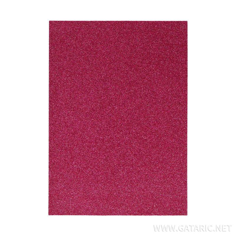32268-1 ΑΦΡΩΔΕΣ ΦΥΛΛΟ GLITTER FUCSHIA Α4 210x297mm 2,0 mm (ΣΥΣΚ-10ΤΕΜ) - Image 1