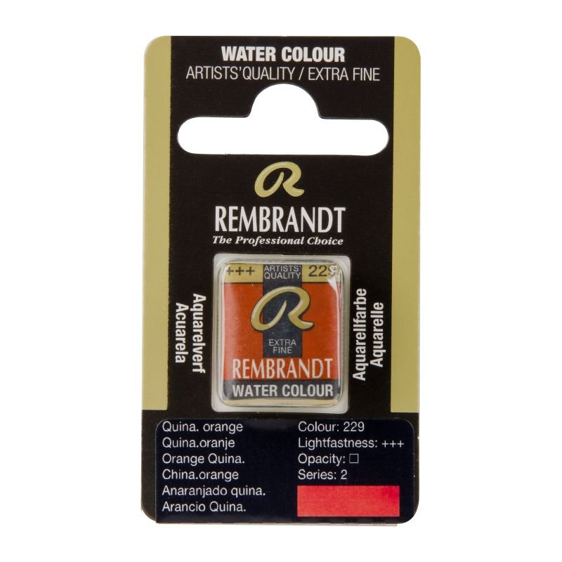 ΠΑΣΤΙΛΙΕΣ ΑΚΟΥΑΡΕΛΑΣ REMBRANDT S2 229 Quinacridone Orange