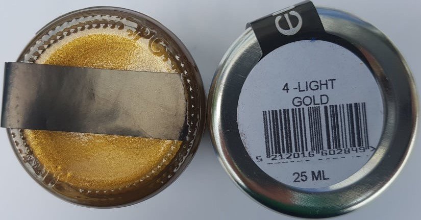 32348-1 ΠΑΤΙΝΑ ΔΙΑΛΥΤΟΥ ΚΕΡΙΟΥ LIGHT GOLD 25ml (WAX) - Image 1