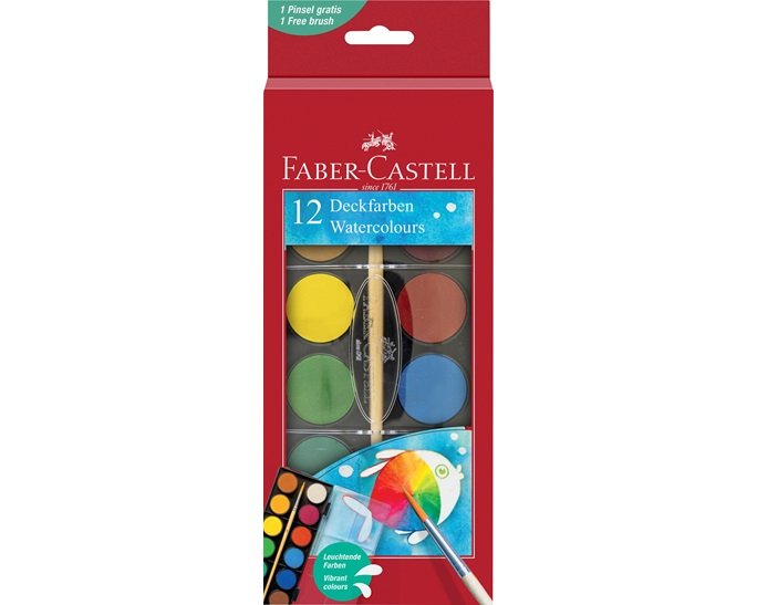 32484-1 ΝΕΡΟΜΠΟΓΙΕΣ ΣΕΤ 12ΤΕΜΑΧΙΩΝ 125018 FABER CASTELL - Image 1