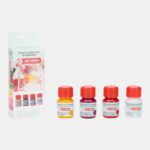 ΧΡΩΜΑΤΑ ΓΙΑ ΓΥΑΛΙ & ΠΟΡΣΕΛΑΝΗ Transparent ΣΕΤ 4Χ30ML  Pink Frost