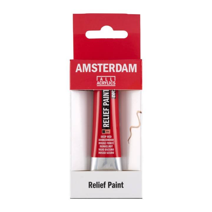 ΠΕΡΙΓΡΑΜΜΑ AMSTERDAM RELIEF 20ml 302 Deep Red