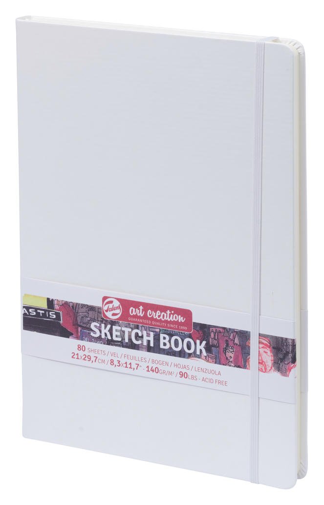 58857-1 ΜΠΛΟΚ ΣΧΕΔΙΟΥ 21x30 White ΜΕ ΛΑΣΤΙΧΟ ART CREATION 140g 80 ΦΥΛΛΑ - Image 1