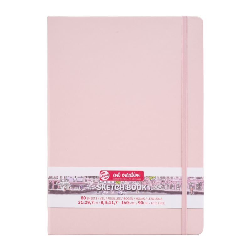 58859-1 ΜΠΛΟΚ ΣΧΕΔΙΟΥ 21x30 Pink ΜΕ ΛΑΣΤΙΧΟ ART CREATION 140g 80 ΦΥΛΛΑ - Image 1