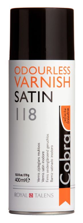 58875-1 ΒΕΡΝΙΚΙ ΓΙΑ ΛΑΔΙ COBRA ΑΟΣΜΟ SPRAY 400ml SATIN 118 - Image 1