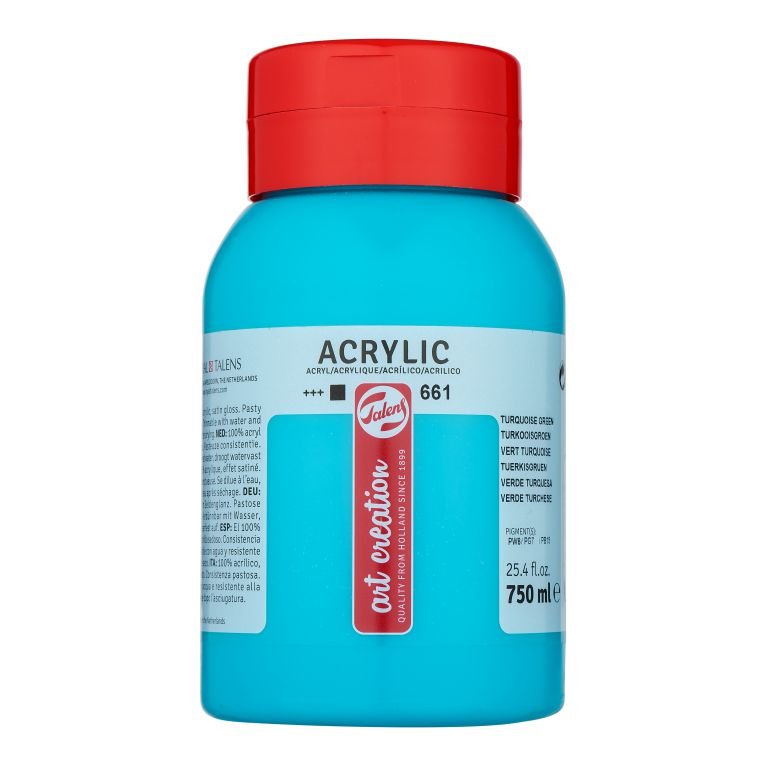 58889-1 ΑΚΡΥΛΙΚΟ ΧΡΩΜΑ ART CREATION 750ml 661 Turquoise Green - Image 1