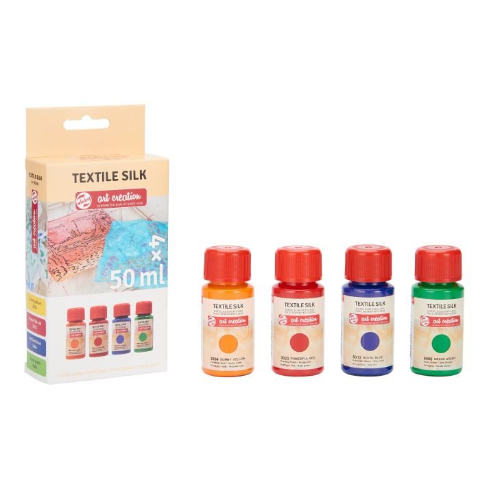 58984-1 ΧΡΩΜΑΤΑ ΓΙΑ ΥΦΑΣΜΑ ΜΕΤΑΞΙ BATIK 4Χ50ML BASIC - Image 1