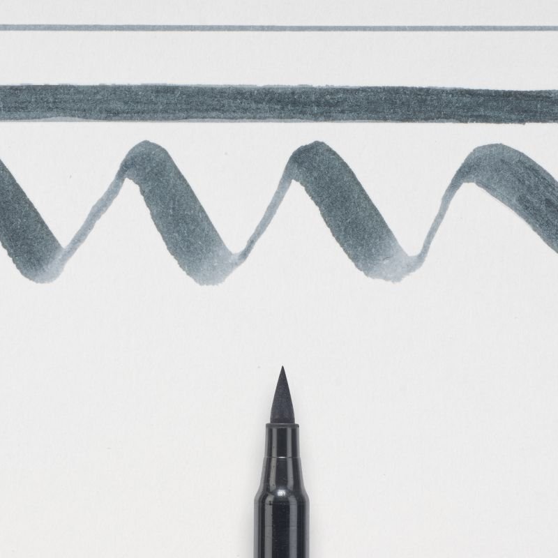 59106-1 ΜΑΡΚΑΔΟΡΟΣ BRUSH PEN DARK COOL GRAY SAKURA KOI COLOUR (ΣΥΣ-12ΤΕΜ) - Image 1