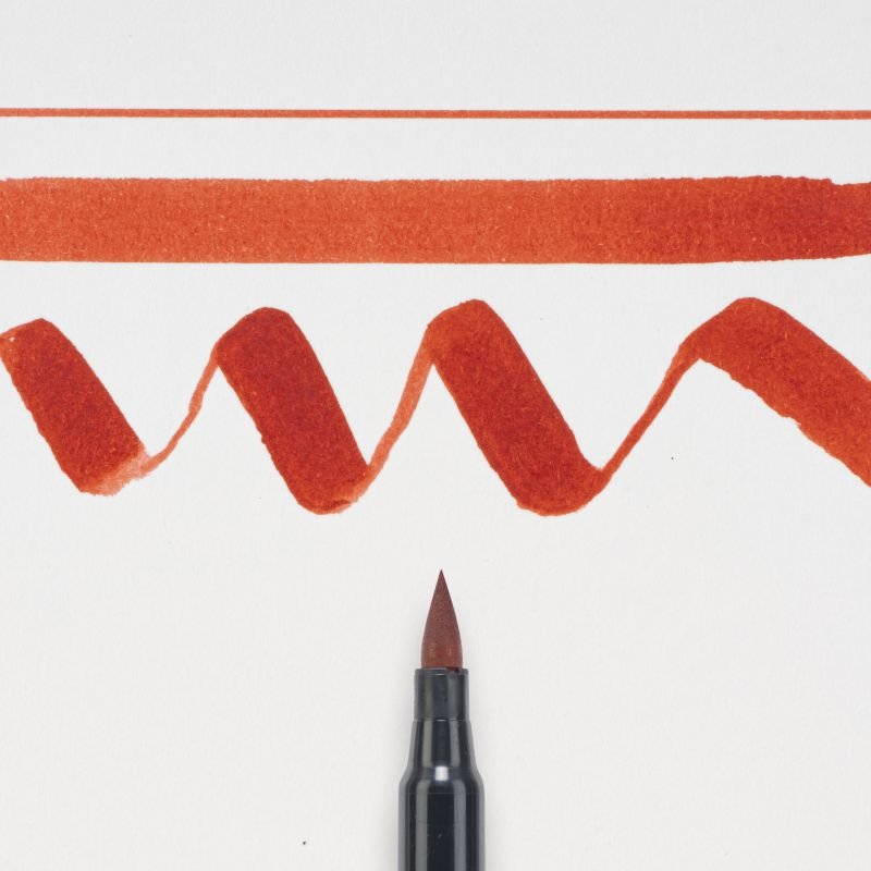 ΜΑΡΚΑΔΟΡΟΣ BRUSH PEN ΚΟΚΚΙΝΟ SAKURA KOI COLOUR