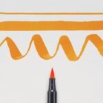 ΜΑΡΚΑΔΟΡΟΣ  BRUSH PEN ORANGE SAKURA KOI COLOUR (ΣΥΣ-12ΤΕΜ)