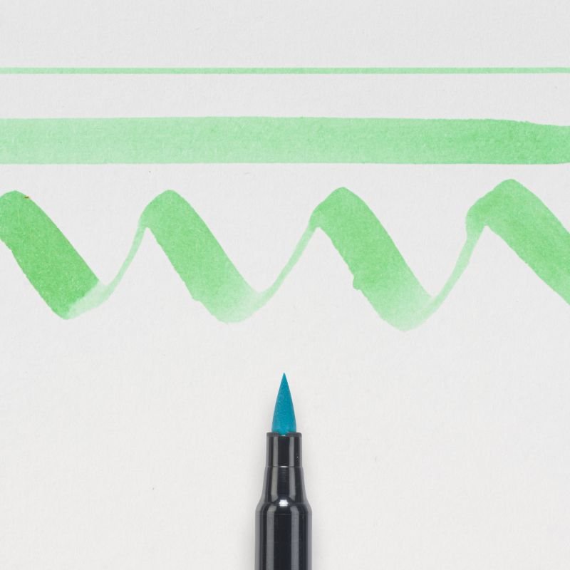 59124-1 ΜΑΡΚΑΔΟΡΟΣ BRUSH PEN PEACOCK GREEN SAKURA KOI COLOUR (ΣΥΣΚ-12ΤΕΜ) - Image 1
