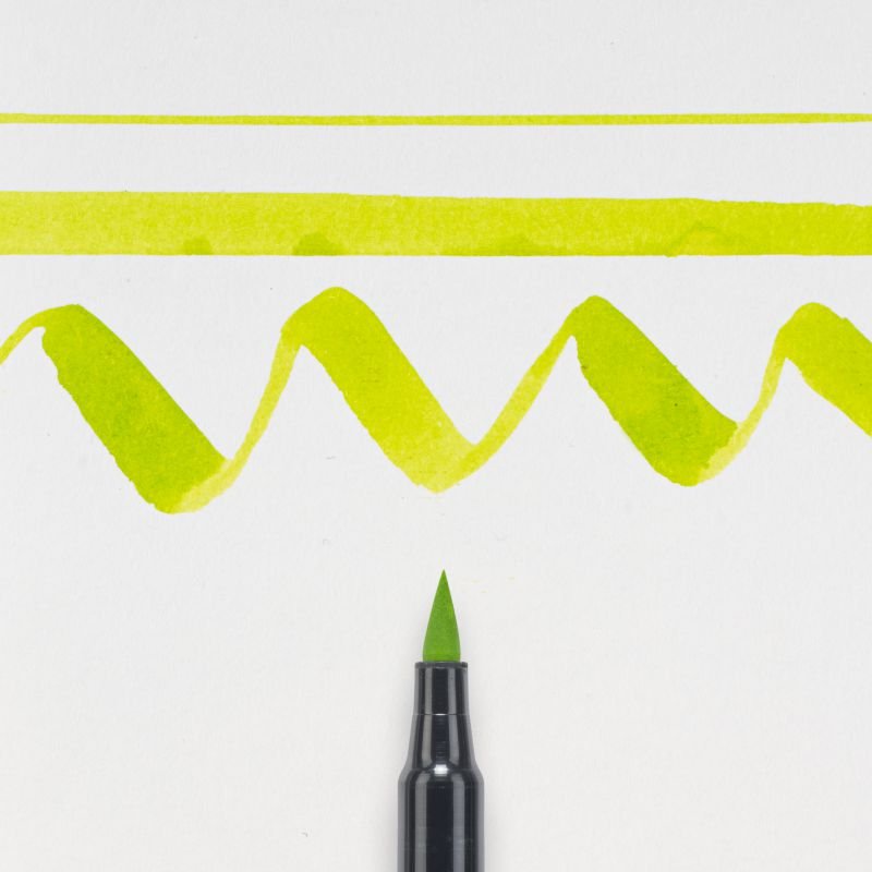 ΜΑΡΚΑΔΟΡΟΣ BRUSH PEN YELLOW GREEN SAKURA KOI COLOUR