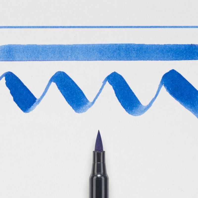 59133-1 ΜΑΡΚΑΔΟΡΟΣ BRUSH PEN STEEL BLUE SAKURA KOI COLOUR (ΣΥΣ-12ΤΕΜ) - Image 1