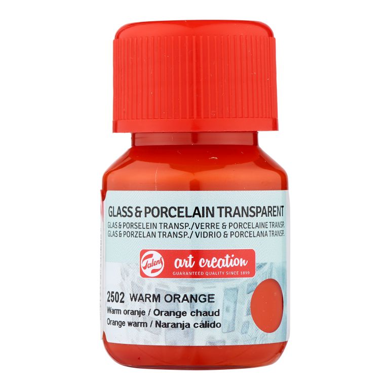 59238-1 ΧΡΩΜΑ ΓΙΑ ΓΥΑΛΙ & ΠΟΡΣΕΛΑΝΗ ART CREATION TRANSPARENT 30ML 13502 WARM ORANGE (ΣΥΣΚ-4ΤΕΜ) - Image 1