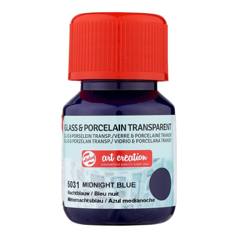 59242-1 ΧΡΩΜΑ ΓΙΑ ΓΥΑΛΙ & ΠΟΡΣΕΛΑΝΗ ART CREATION TRANSPARENT 30ML 5031 MIDNIGHT BLUE (ΣΥΣΚ-4ΤΕΜ) - Image 1
