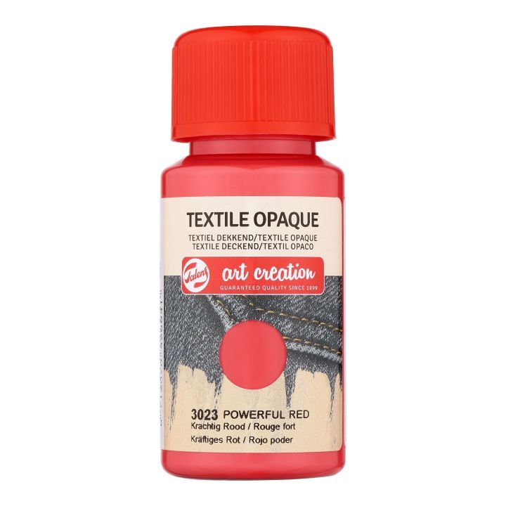59290-1 ΧΡΩΜΑ ΥΦΑΣΜΑΤΟΣ OPAQUE ART CREATION 50ML 3023 POWERFUL RED (ΣΥΣΚ-4ΤΕΜ) - Image 1