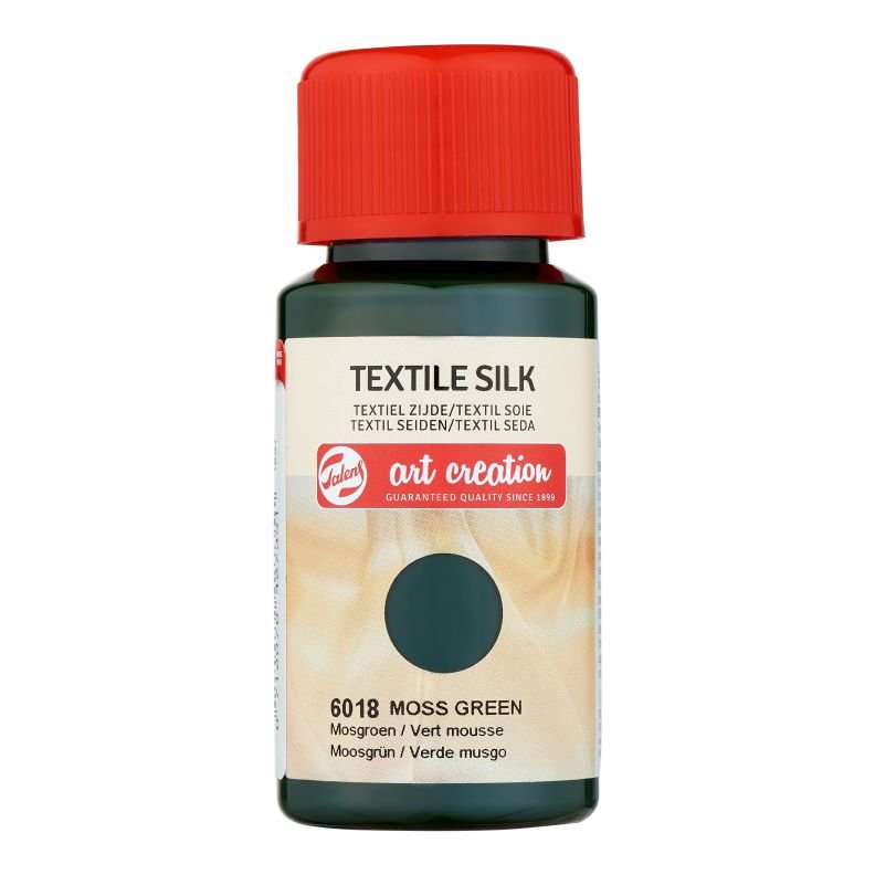 59330-1 ΧΡΩΜΑ ΥΦΑΣΜΑΤΟΣ SILK ART CREATION 50ml 6018 Moss Green (ΣΥΣΚ-4ΤΕΜ) - Image 1