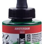 ΜΕΛΑΝΙ INK AMSTERDAM 30ml 618 PERMANENT GREEN LIGHT (ΣΥΣΚ-3TEM)