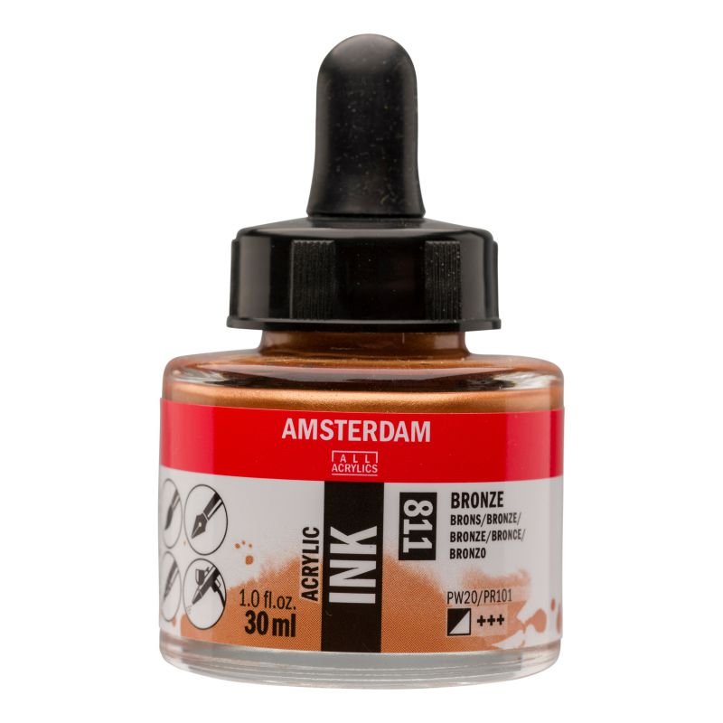ΜΕΛΑΝΙ INK AMSTERDAM 30ml 811 BRONZE