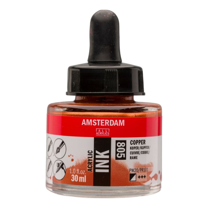 ΜΕΛΑΝΙ INK AMSTERDAM 30ml 805 COPPER