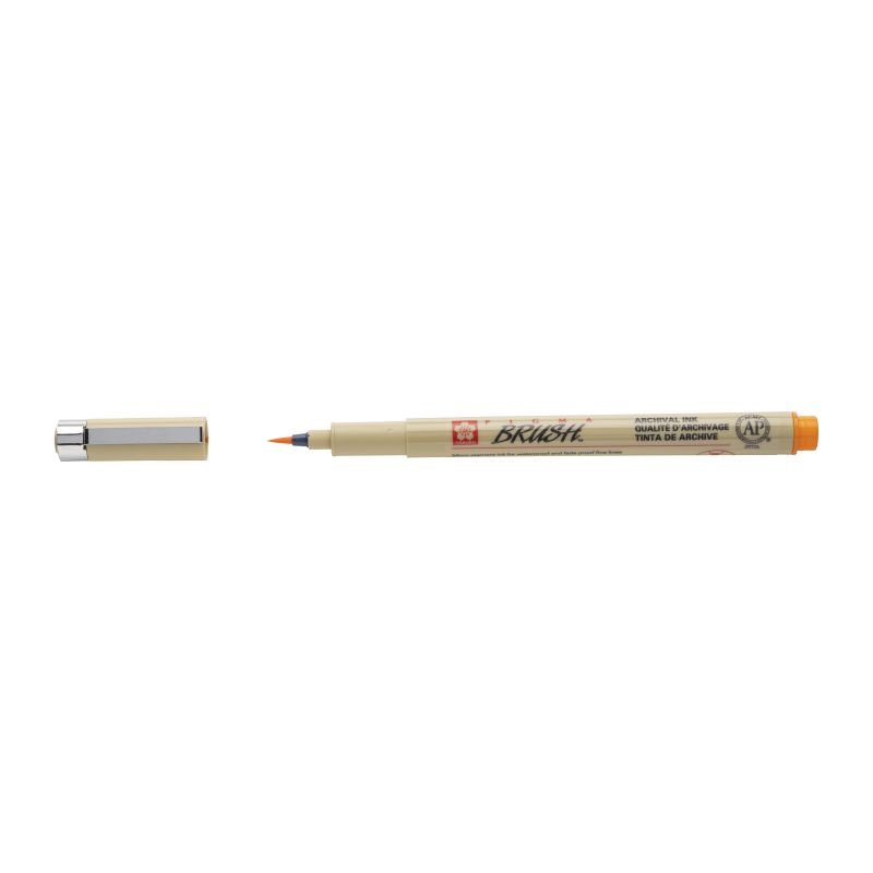 59641-1 ΜΑΡΚΑΔΟΡΟΣ ΠΙΝΕΛΟ PIGMA BRUSH ΠΟΡΤΟΚΑΛΙ (ΣΥΣΚ-12ΤΕΜ) - Image 1