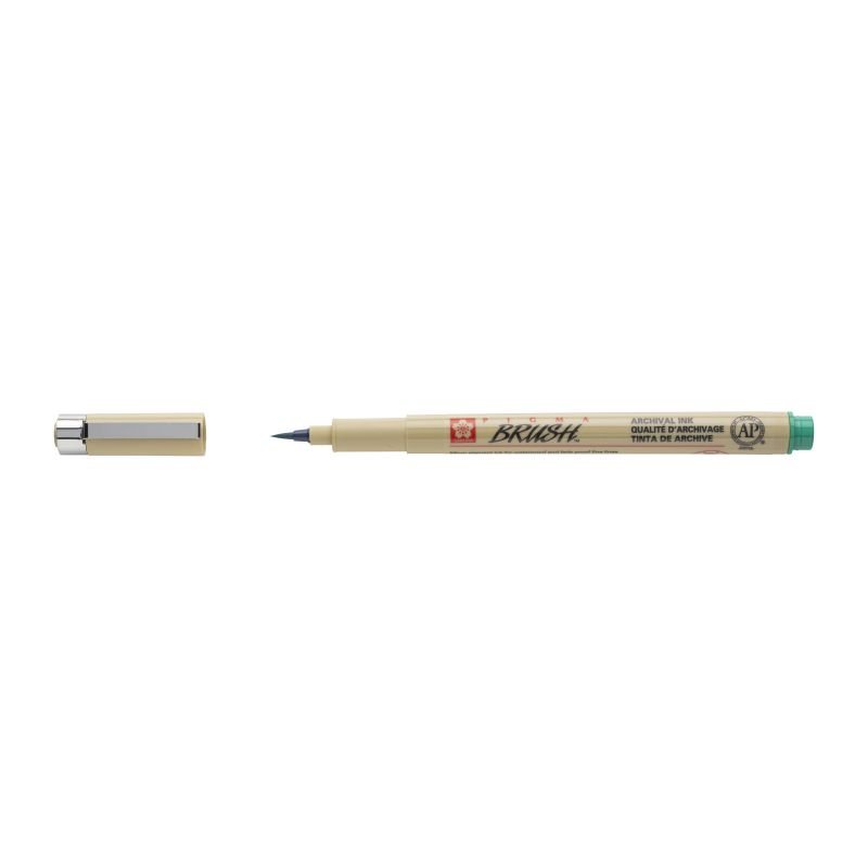 59643-1 ΜΑΡΚΑΔΟΡΟΣ ΠΙΝΕΛΟ PIGMA BRUSH ΠΡΑΣΙΝΟΣ (ΣΥΣΚ-12ΤΕΜ) - Image 1