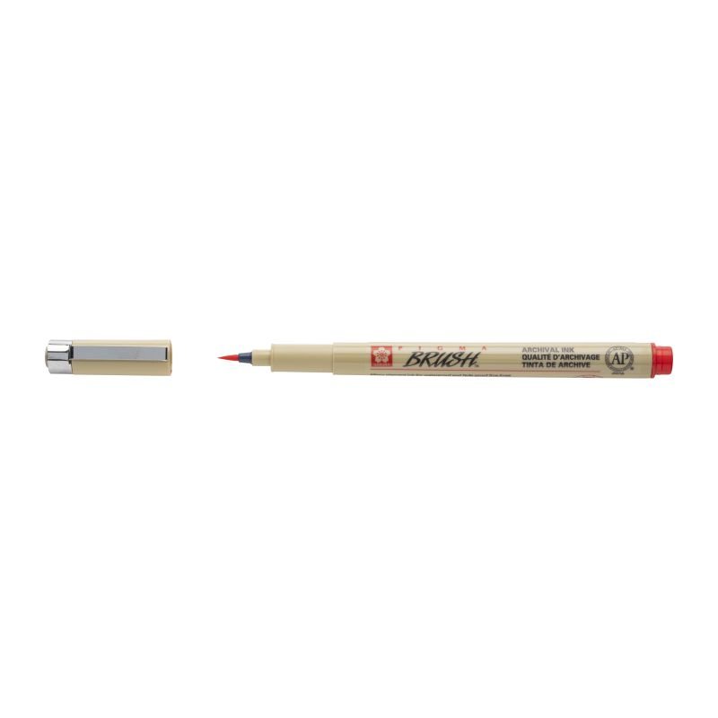 59645-1 ΜΑΡΚΑΔΟΡΟΣ ΠΙΝΕΛΟ PIGMA BRUSH ΚΟΚΚΙΝΟ (ΣΥΣΚ-12ΤΕΜ) - Image 1