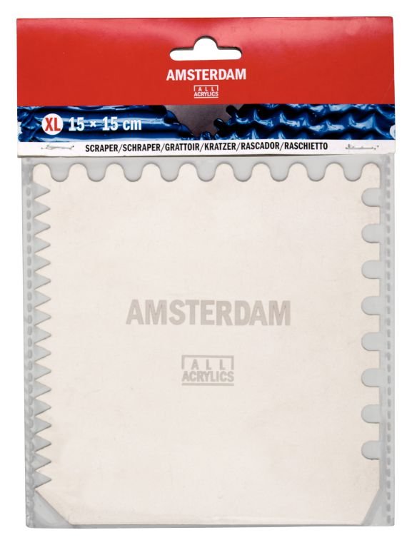 59729-1 ΣΠΑΤΟΥΛΑ ΖΩΓΡΑΦΙΚΗΣ ΜΕΤΑΛΛΙΚΗ AMSTERDAM 15x15cm - Image 1