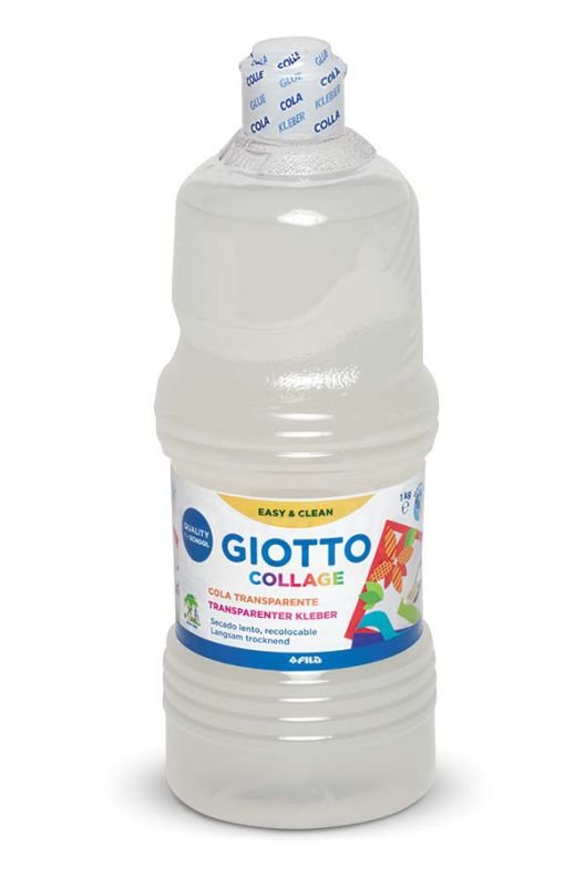 59763-1 ΚΟΛΛΑ COLLAGE 1KG ΔΙΑΦΑΝΗ GIOTTO - Image 1