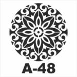 ΣΤΕΝΣΙΛ 20Χ20 A-48 ARTEBELLA ΜΠΟΡΝΤΟΥΡΑ ΣΤΡΟΓΓΥΛΗ