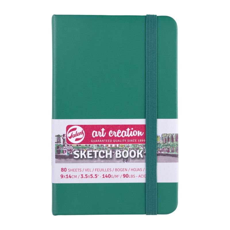 60324-1 ΜΠΛΟΚ ΣΧΕΔΙΟΥ 9x14 Forest Green ΜΕ ΛΑΣΤΙΧΟ ART CREATION 140g 80ΦΥΛΛΑ - Image 1