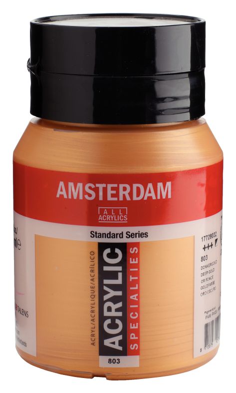 60652-1 ΑΚΡΥΛΙΚΟ AMSTERDAM 500ml No.803 Deep Gold - Image 1