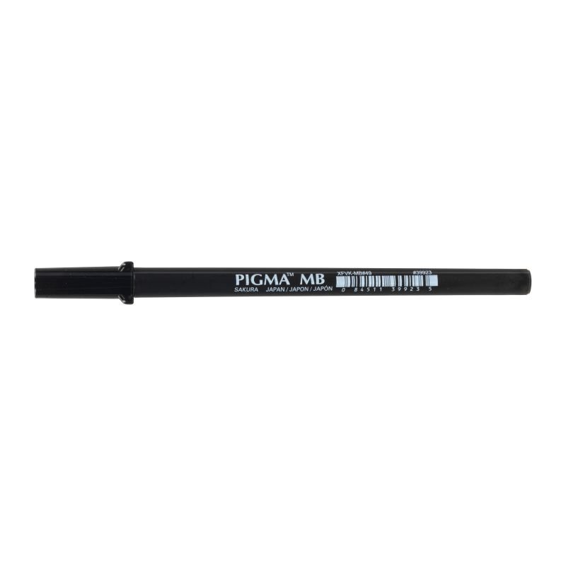 62035-1 ΜΑΡΚΑΔΟΡΟΣ PIGMA BRUSH PEN MEDIUM BLACK - Image 1